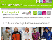 Tablet Screenshot of porukkapaita.fi